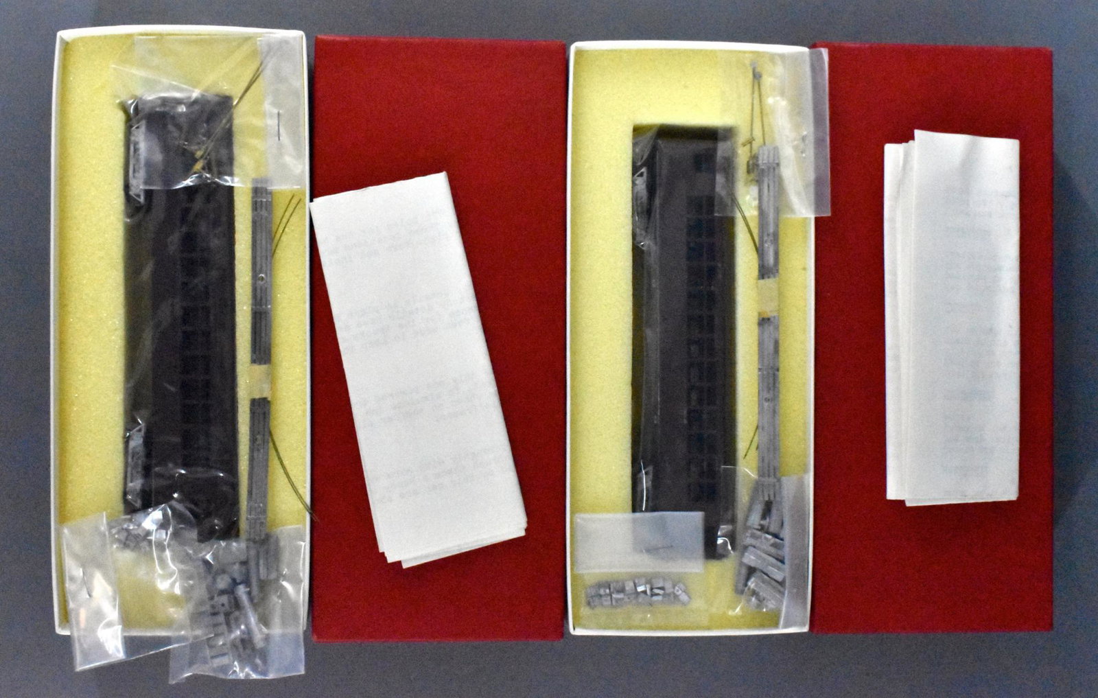 Two MTS Model Traction Supply powered CTA 4000 series: Two MTS Model Traction Supply powered CTA 4000 series rapid transit cars, mint in original boxes. Both are made of die cast, unrun and untouched with all extra parts, C9-10 in excellent original boxes