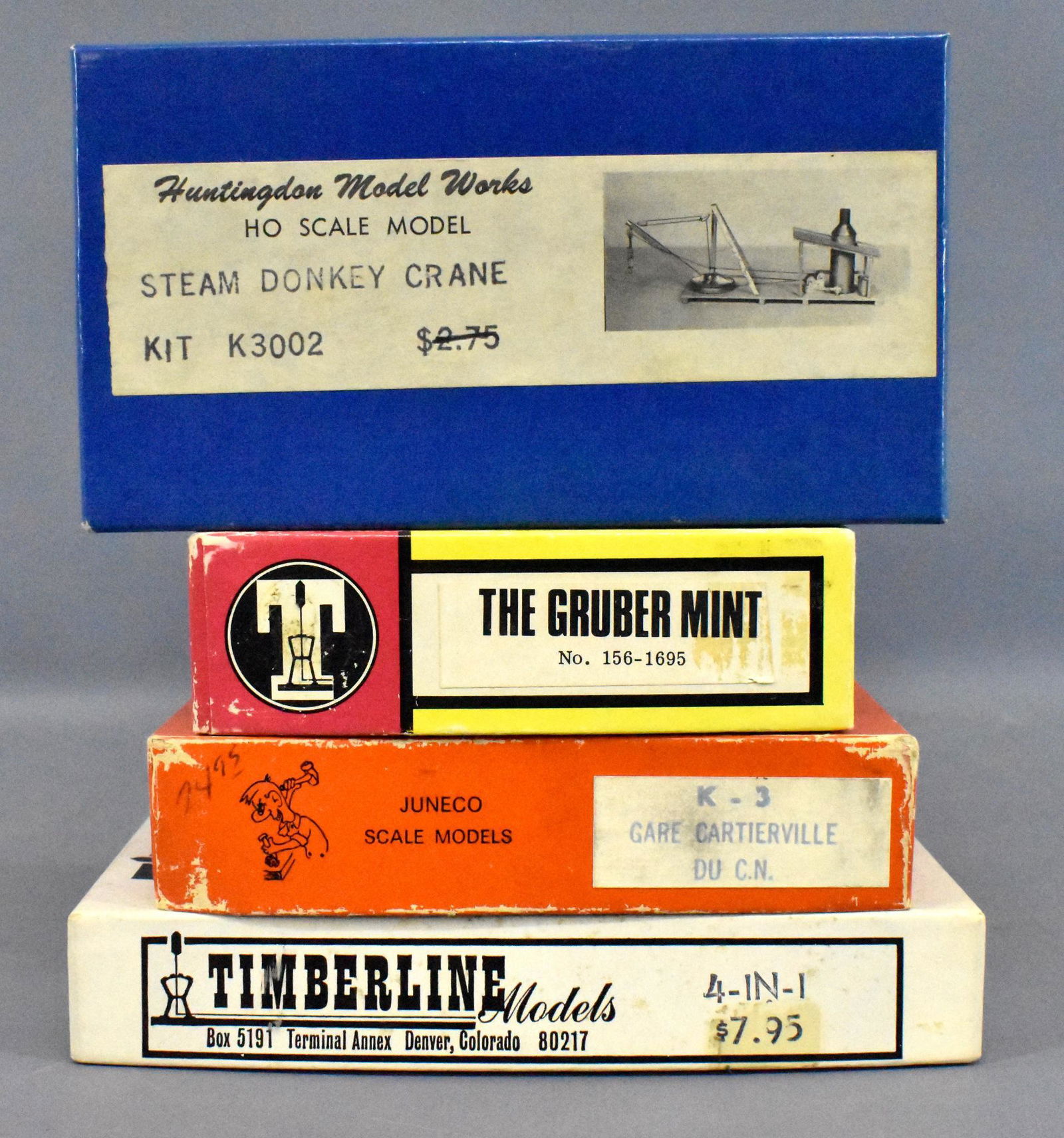 Four HO model kits in original boxes Mar 06, 2020