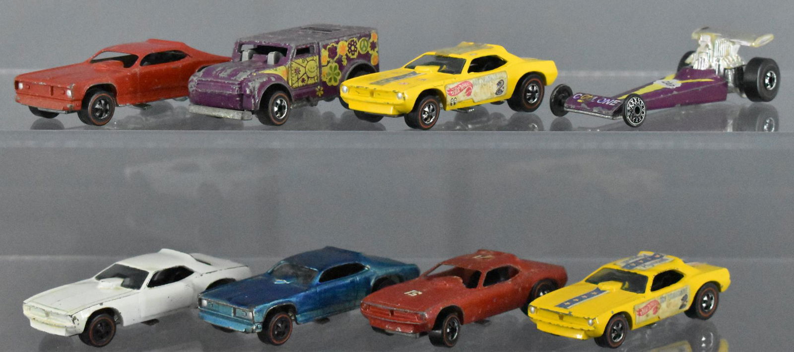 Group of eight enamel filler condition Redline Hot (1 of 4)