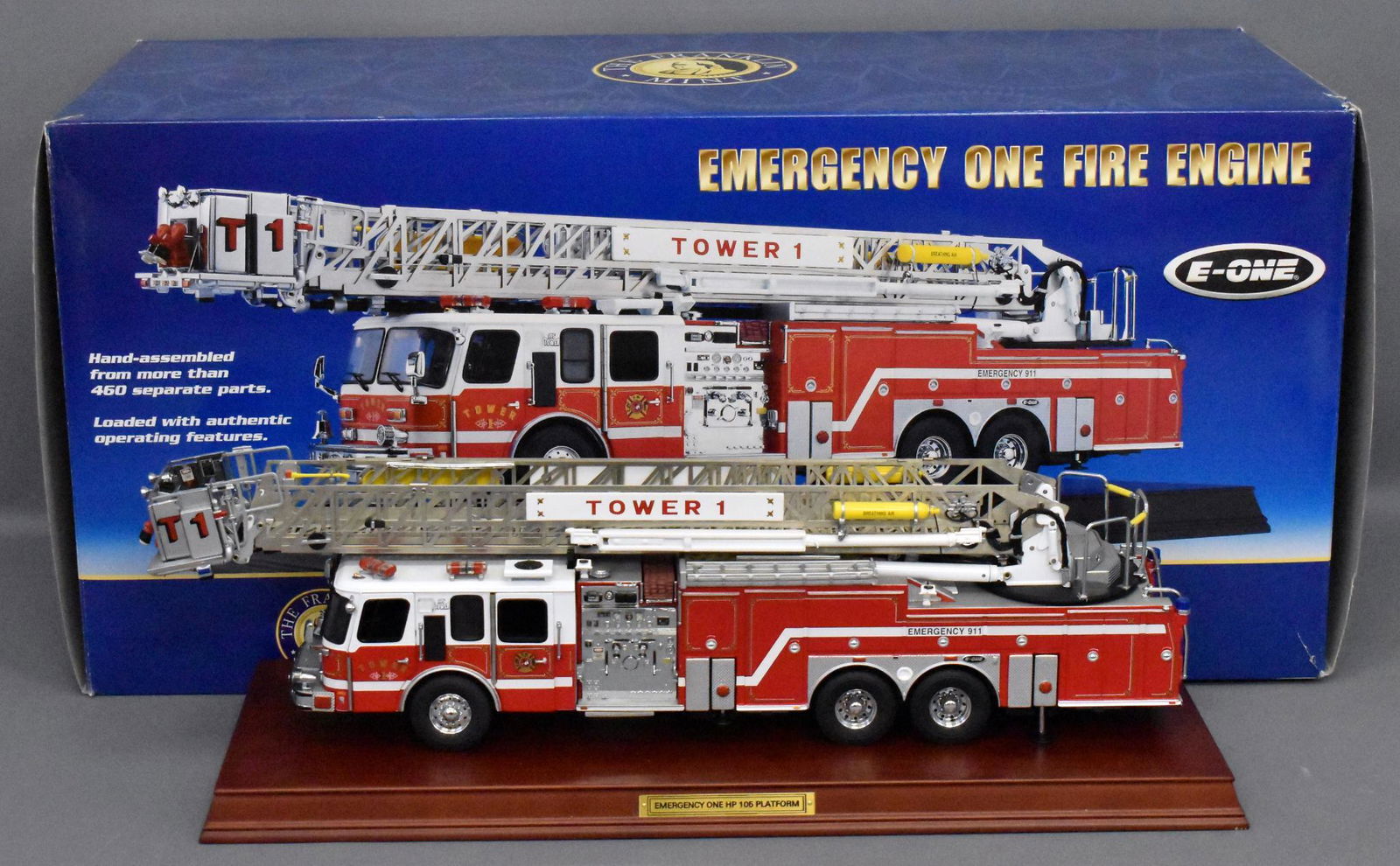 絶版品！！貴重なフランクリンミント1/32 EMERGENCY ONE Franklin Mint 1/32 Emergency One Hp 105 Platform Fire