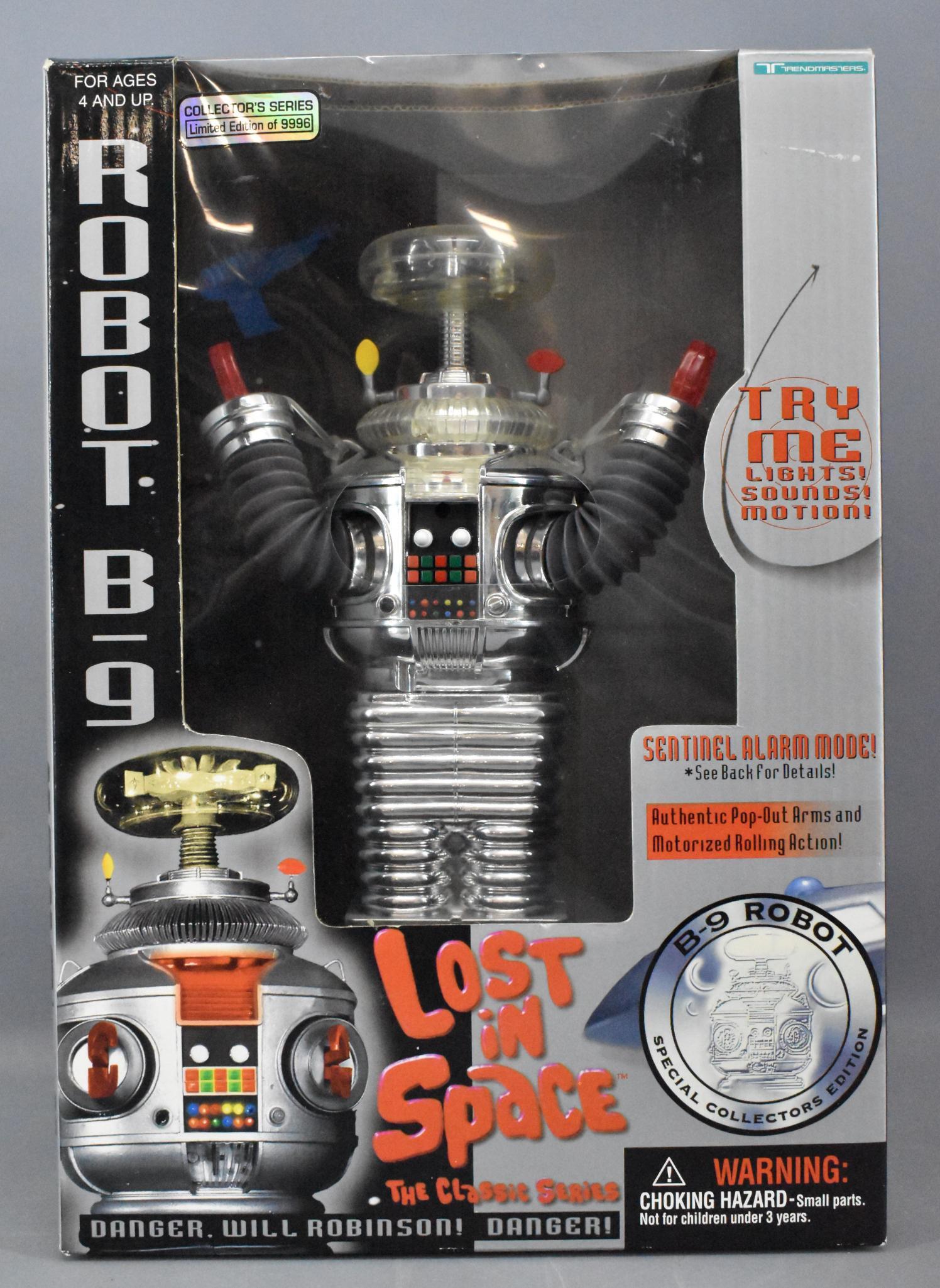 Trendmasters Lost in Space Robot B9 in mint in original: Trendmasters Lost in Space Robot B9 in original box, box is factory sealed and in excellent condition.