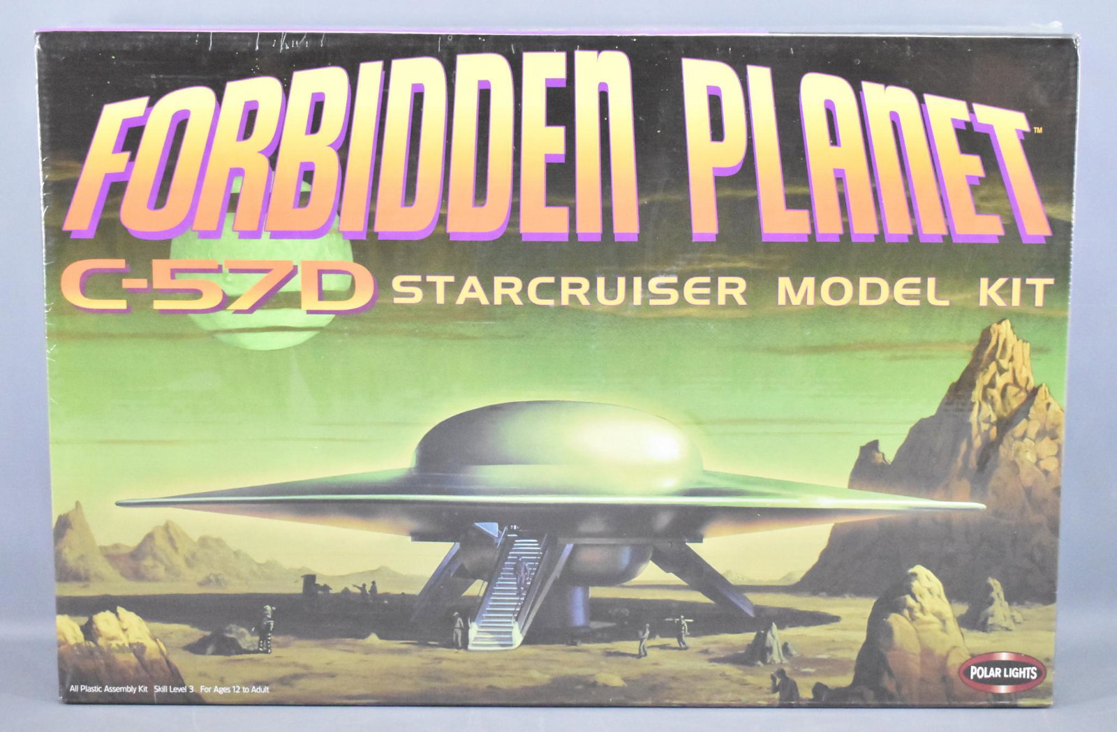 Polar Lights Forbidden Planet C-57D Model Kit mint in: Polar Lights Forbidden Planet C-57D Starcruiser Model Kit in factory sealed original box, box is unopened and in excellent overall condition.