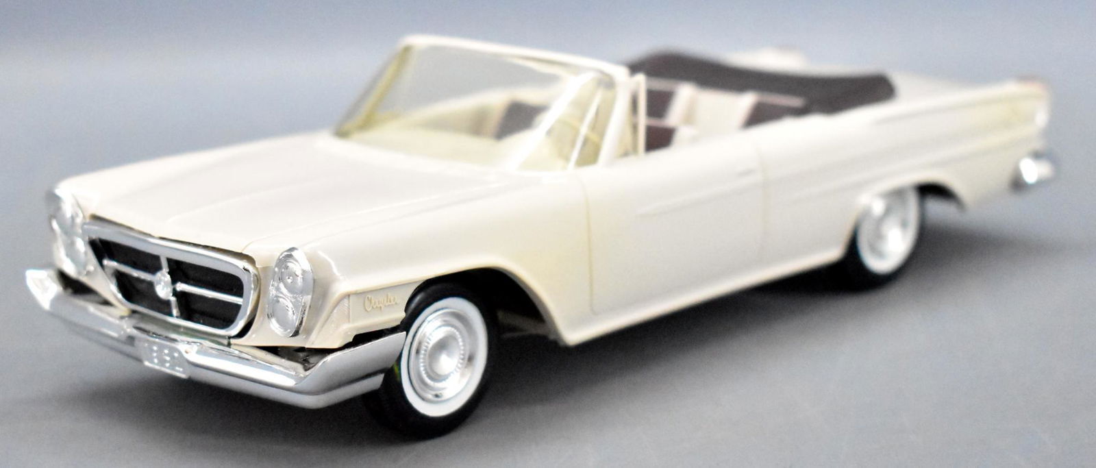 Beautiful 1962 Chrysler 300 convertible friction promo: Beautiful 1962 Chrysler 300 convertible friction promo car with rechromed bumpers and minor warpage.