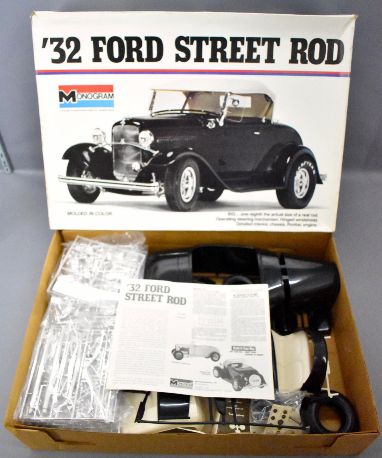 Unbuilt Monogram 1/8 Scale '32 Ford Street Rod Model