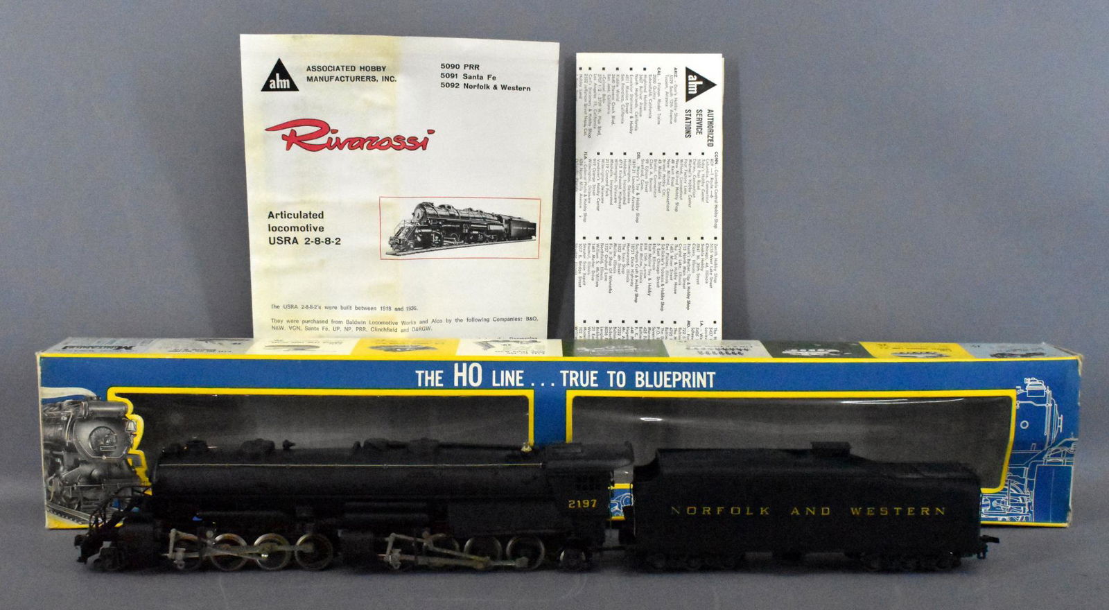 Rivarossi Ho Norfolk & Western 2 8 8 2 Mallet Steam