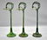 Three American Flyer wide gauge 2009 cast iron base arc