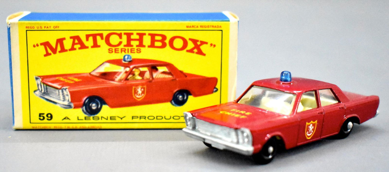 matchbox 59 fire chief car
