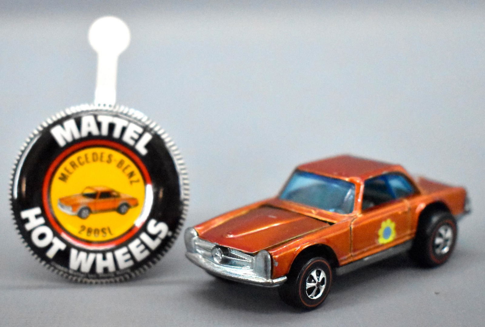 Redline Hot Wheels orange HK Mercedes Benz 280SL with (1 of 9)