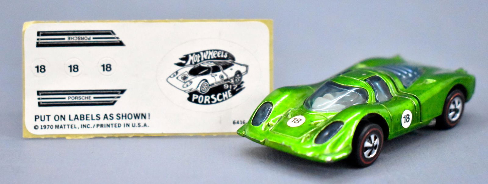 Redline Hot Wheels light green US Porsche 917 with (1 of 9)