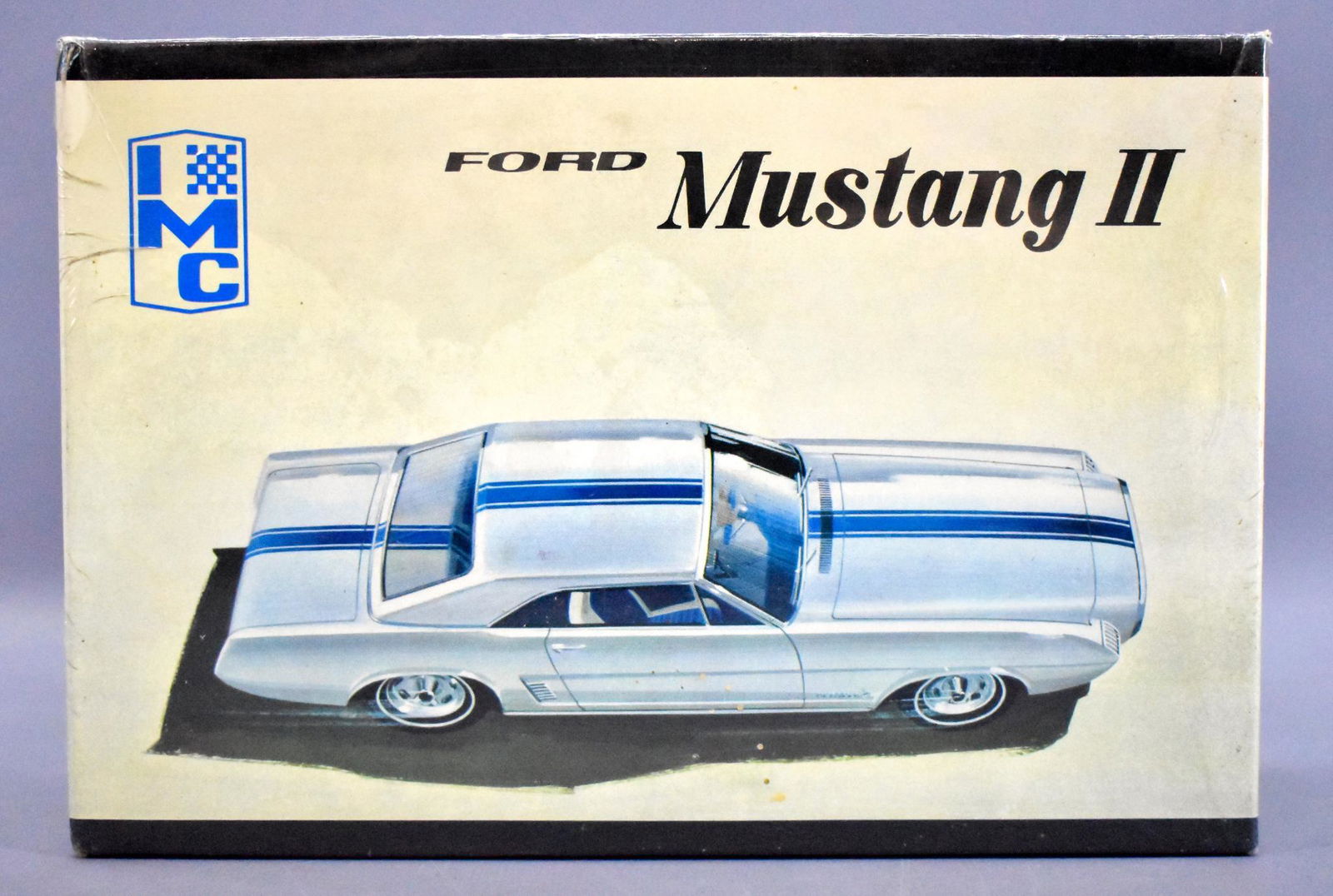 Factory sealed IMC Ford Mustang II 1/25 scale model kit: Factory sealed IMC Ford Mustang II 1/25 scale model kit 109-200, perfectly sealed in a high grade original box.