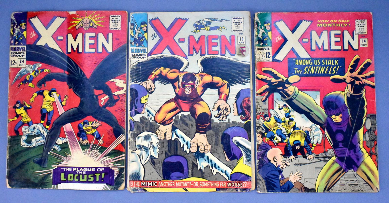 Marvel X-Men #14 #19 #24 silver age comics (1 of 5)