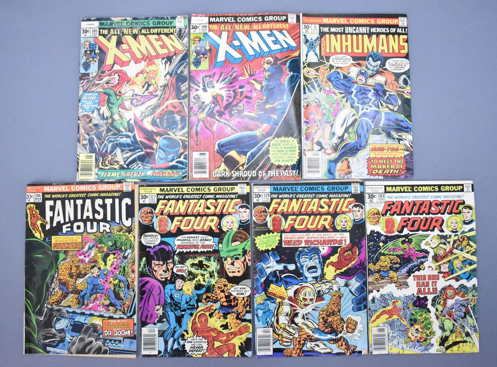 Seven Marvel bronze age Fantastic Four X-Men and (1 of 3)