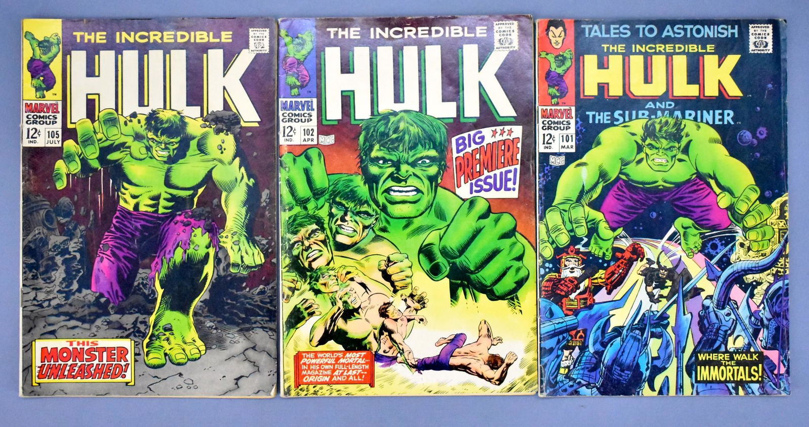 Marvel Incredible Hulk 101 102 105 Origin Retold (1 of 4)