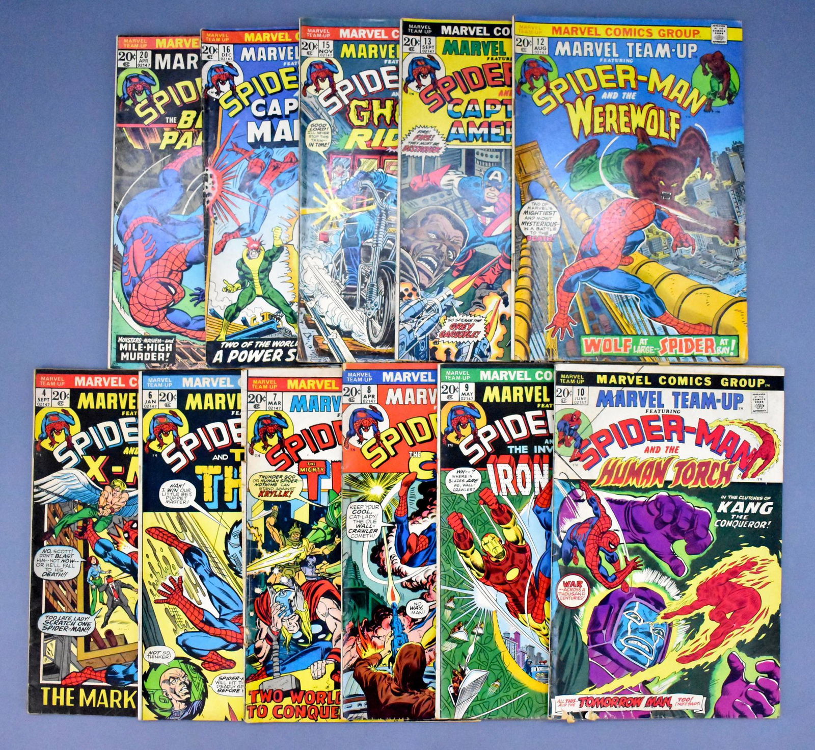 Eleven Marvel Team-Up bronze age comic books (1 of 5)