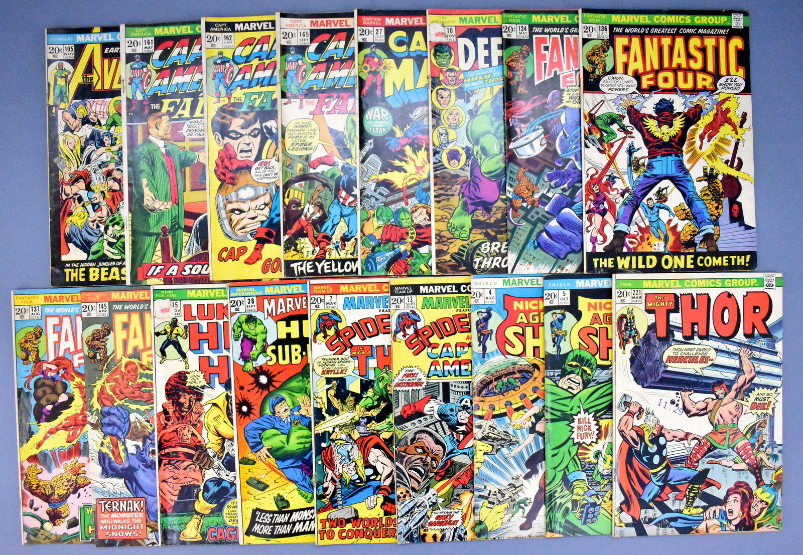 Group of seventeen various title Marvel bronze age (1 of 5)