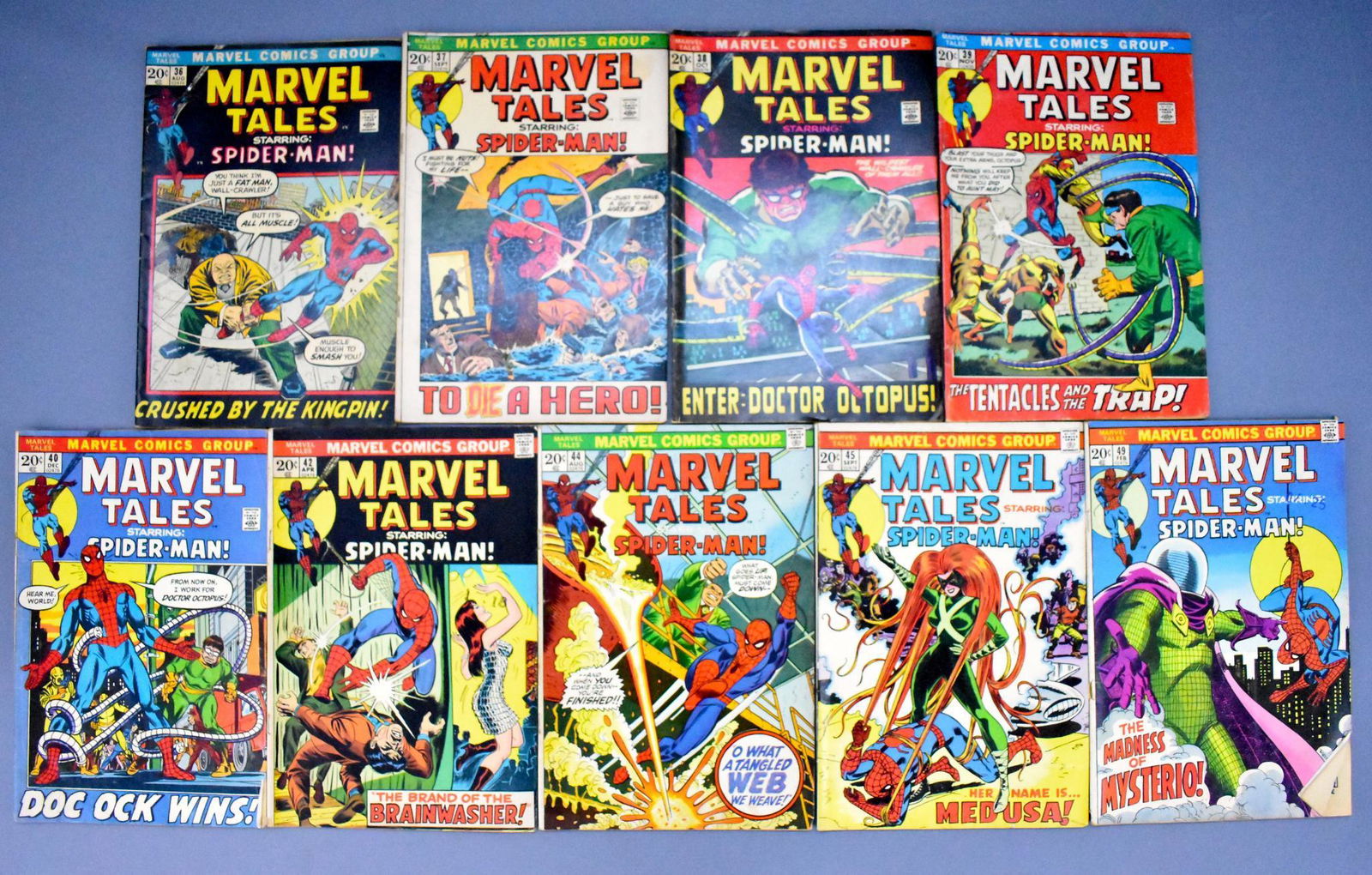 Group of nine Marvel tales bronze age comic books 36-49 (1 of 2)