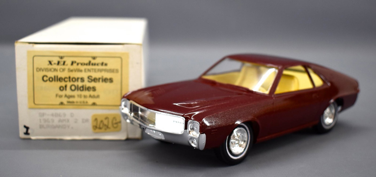 X-EL 1969 AMC AMX dealer promo car reissue: X-EL 1969 AMC AMX dealer promo car reissue. Car is in near mint condition, very nice car.