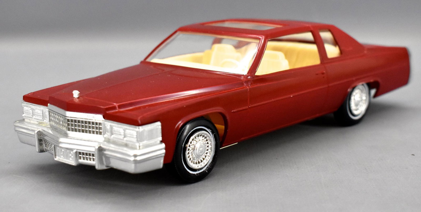Johan 1978 Cadillac Coupe de Ville dealer promo car in: Johan 1978 Cadillac Coupe de Ville dealer promo car. Car is excellent to near mint with some heavy rubs on the back half of the roof.