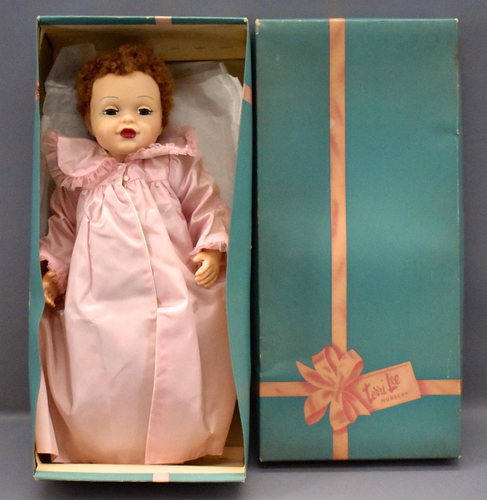 Fantastic Terri Lee's baby sister Connie Lynn doll in: Fantastic Terri Lee's baby sister Connie Lynn doll in original box. 18" tall doll that appears to have never been played with, excellent to near mint condition in an excellent original box.