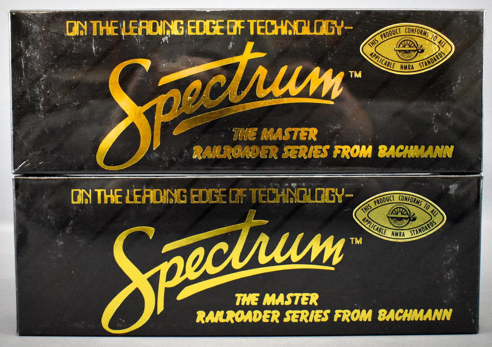Factory sealed Bachmann Spectrum Pennsylvania 44 ton: Factory sealed Bachmann Spectrum Pennsylvania 44 ton diesel switchers in original boxes, 0804 and 0805, C9-10.
