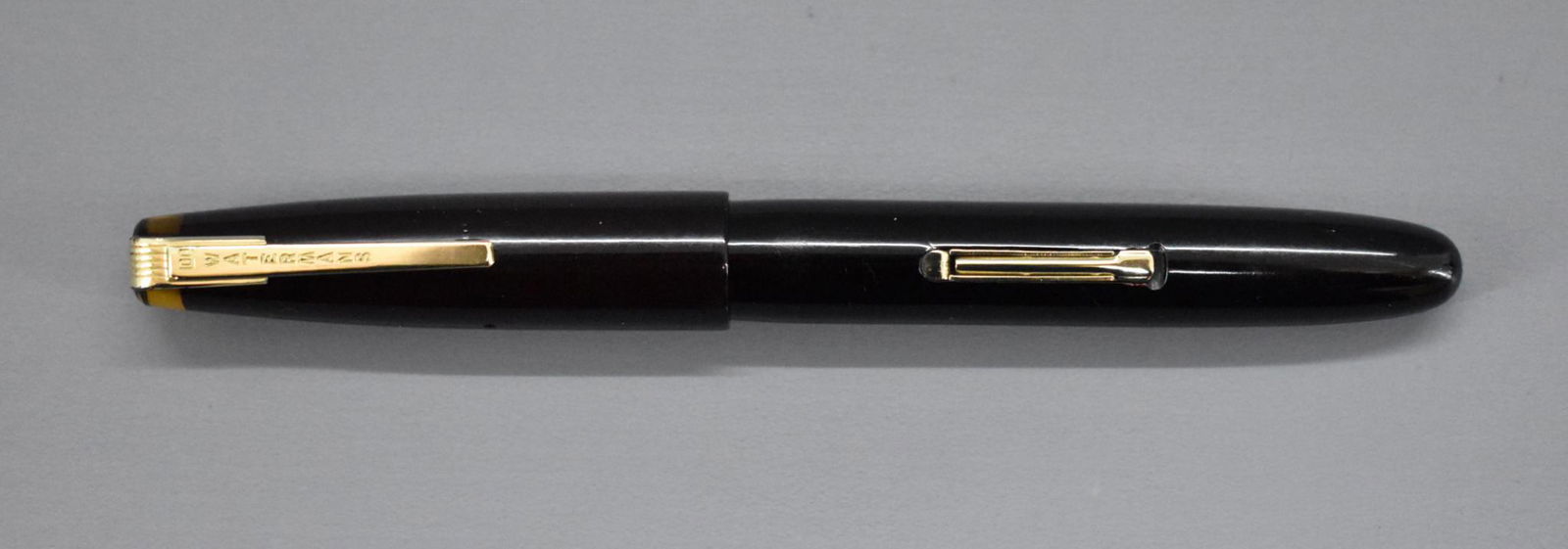 Waterman 100 Year Pen: Waterman 100 Year Pen. 14k Gold nib. Measures 5 inches in length with the cap screwed on. This pen has been used at some point and may or may not be missing internal parts as we do not have any k