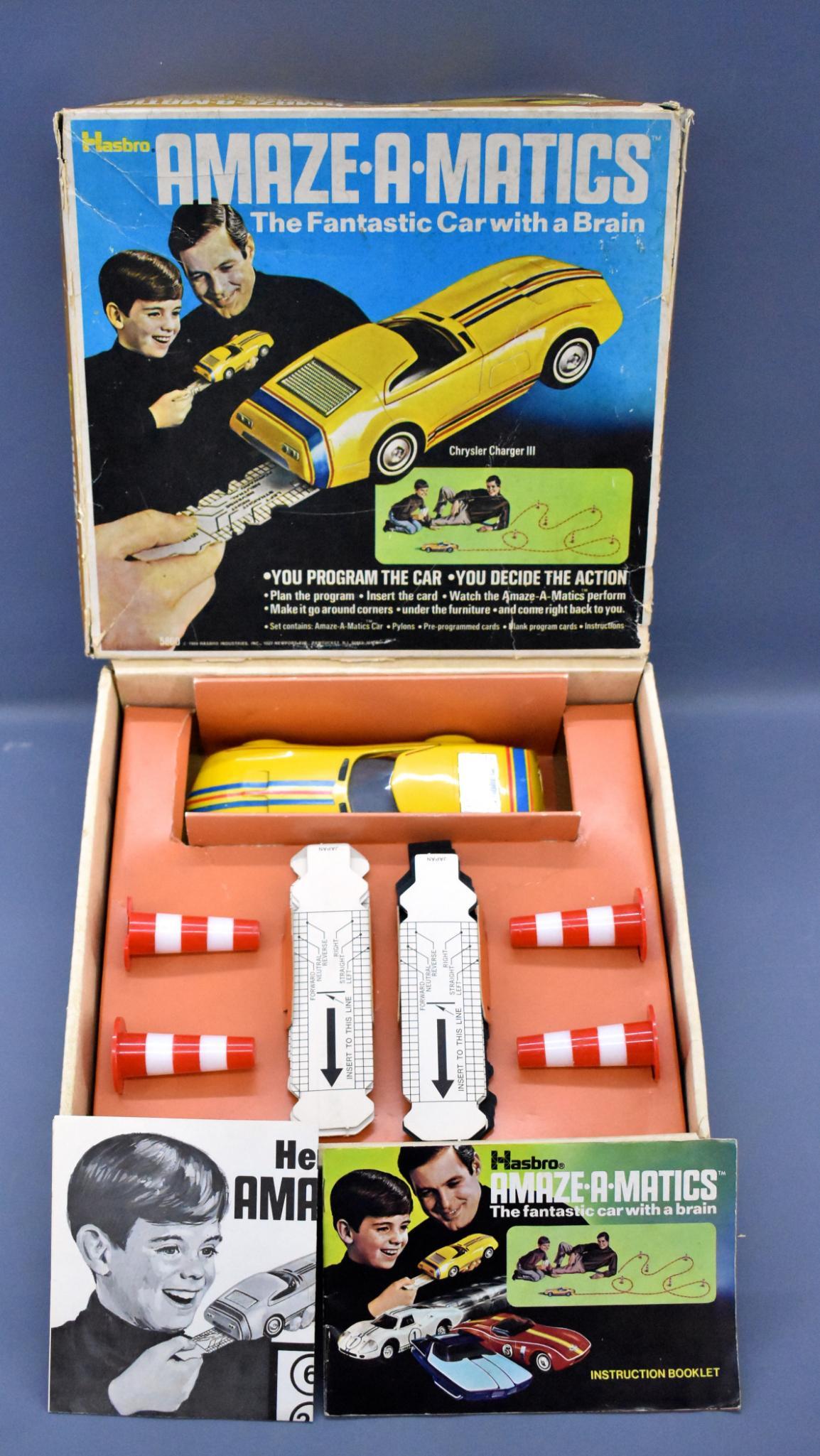 Hasbro Amaze-a-Matics Chrysler Charger III in original: Hasbro Amaze-a-Matics Chrysler Charger in original box, looks to have been used maybe once, then put away. Super nice and clean with original instruction sheet and booklet in a fair to good original b