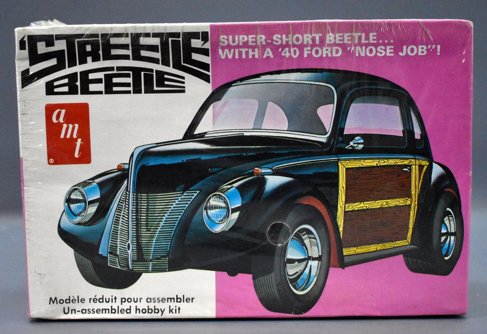 Factory sealed AMT Streetle Beetle 1/25 scale model kit: Factory sealed AMT Streetle Beetle 1/25 scale model kit in original box T205, kit is perfectly sealed with an excellent original box.