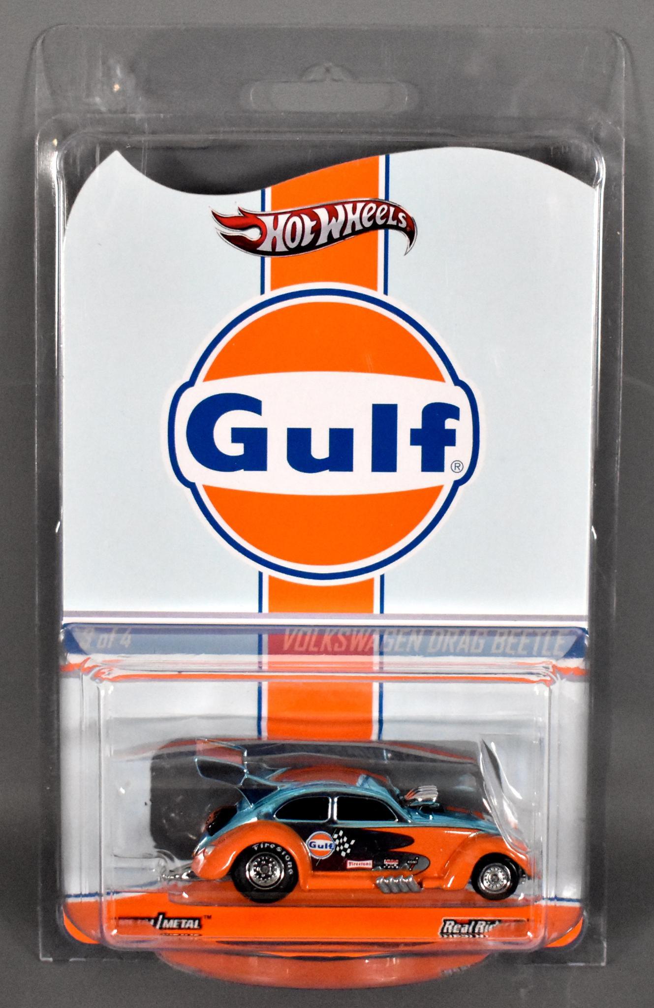 Hot Wheels Redline Club Gulf Volkswagen Drag Beetle MOC: Hot Wheels Redline Club Gulf Volkswagen Drag Beetle, 1936/4000, mint on sealed blister card with protecto pack.