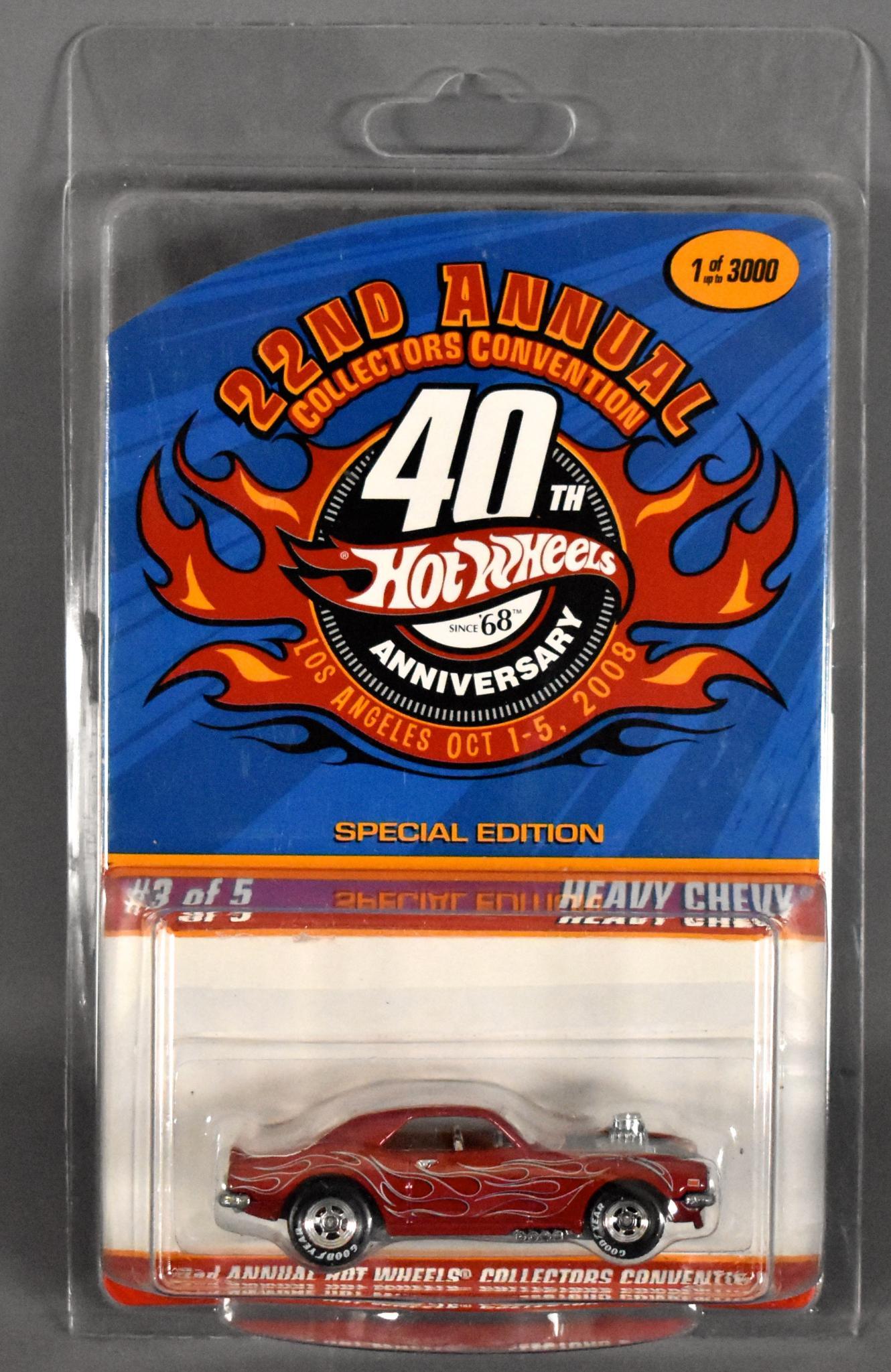 Hot Wheels Redline Club 22nd Annual Convention Heavy: Hot Wheels Redline Club 22nd Annual Convention Heavy Chevy, mint on sealed blister card with protecto pack.