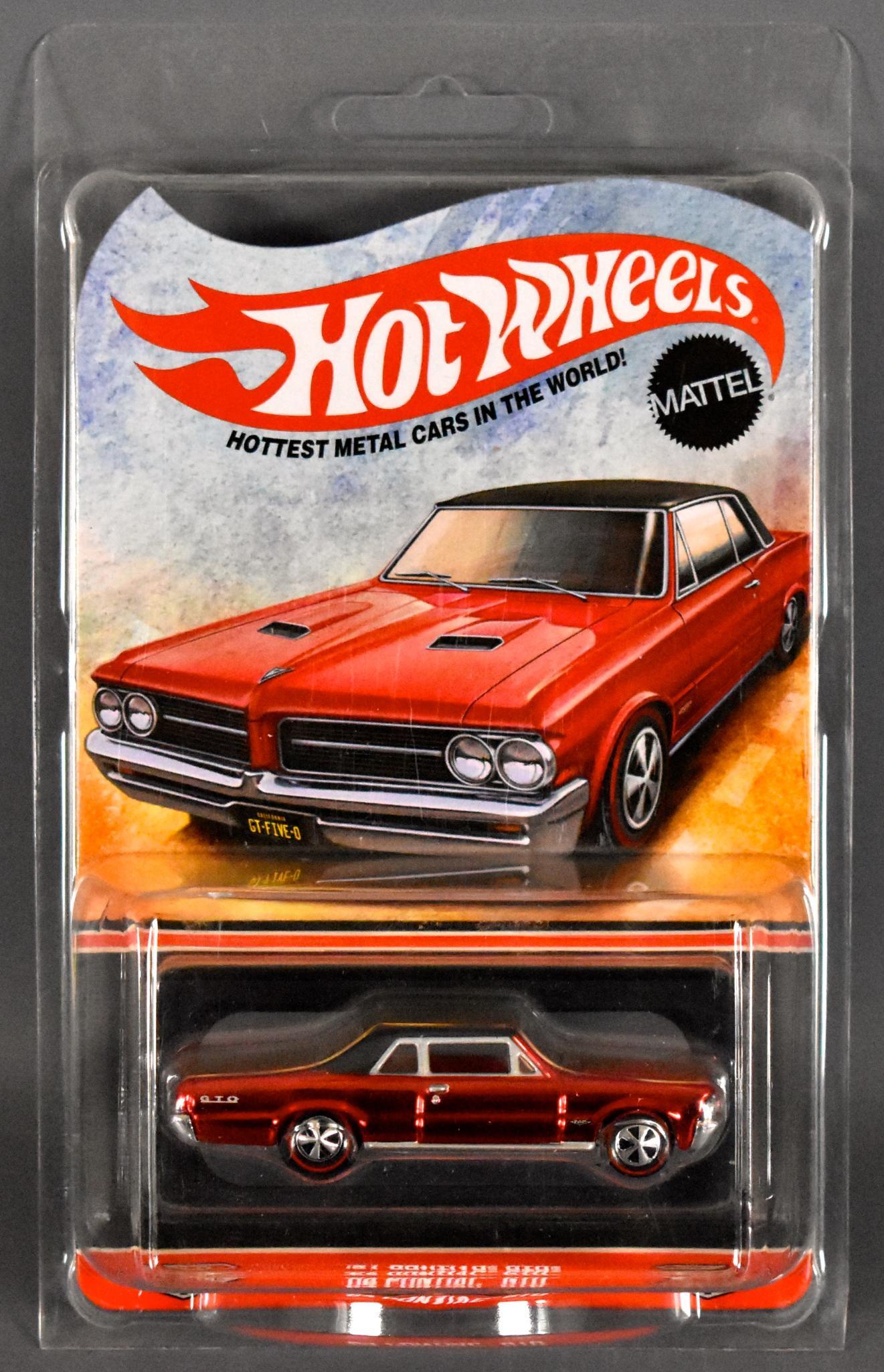 Hot Wheels Redline Club '64 Pontiac GTO MOC: Hot Wheels Redline Club '64 Pontiac GTO, mint on sealed blister card with protecto pack.
