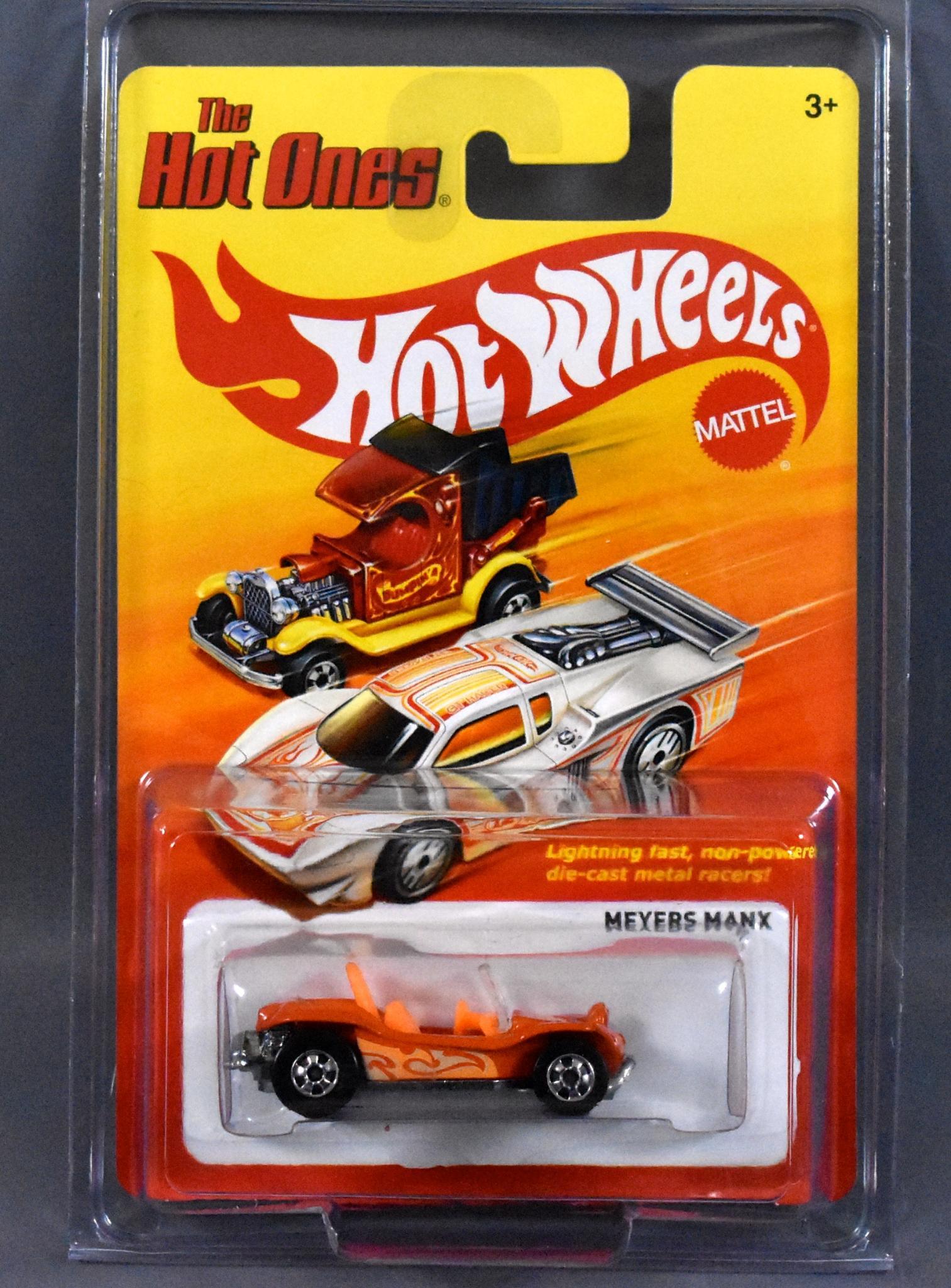 Mattel 2011 Hot Wheels Hot Ones Meyers Manx MOSC: Mattel 2011 Hot Wheels Hot Ones Meyers Manx, the car is near mint to mint on an excellent or better blister card with a clear blister as seen in the photos.