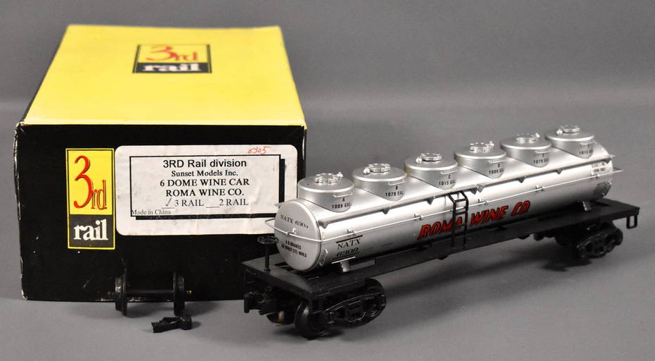 Sunset 3rd Rail O Scale 3 Rail Brass 6 Dome Roma Wine