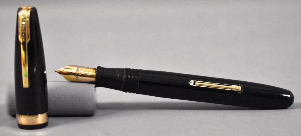 Waterman Emblem: Waterman Emblem. This pen has been used at some point and may or may not be missing internal parts as we do not have any knowledge of the internal working parts of fountain pens. It does appear to hav