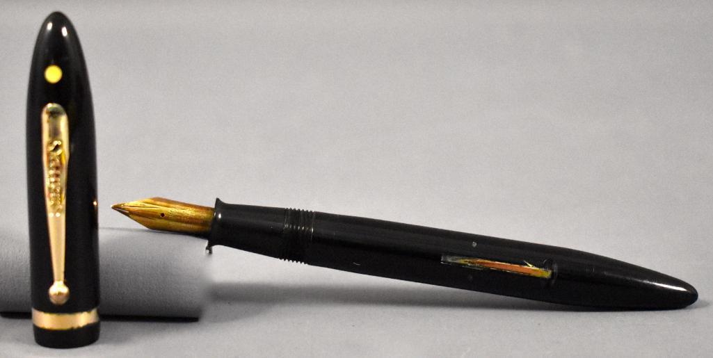 Sheaffer Lifetime Balance w/ Waterman MUSIC NIB: Sheaffer Lifetime Balance w/ Waterman MUSIC NIB. This pen has been used at some point and may or may not be missing internal parts as we do not have any knowledge of the internal working parts of foun