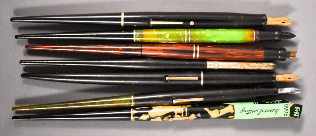 Lot of 7 Desk Pens, Parts, Pieces. Check out photos!: Lot of 7 Desk Pens, Parts, Pieces. Check out photos! This pen has been used at some point and may or may not be missing internal parts as we do not have any knowledge of the internal working parts of 