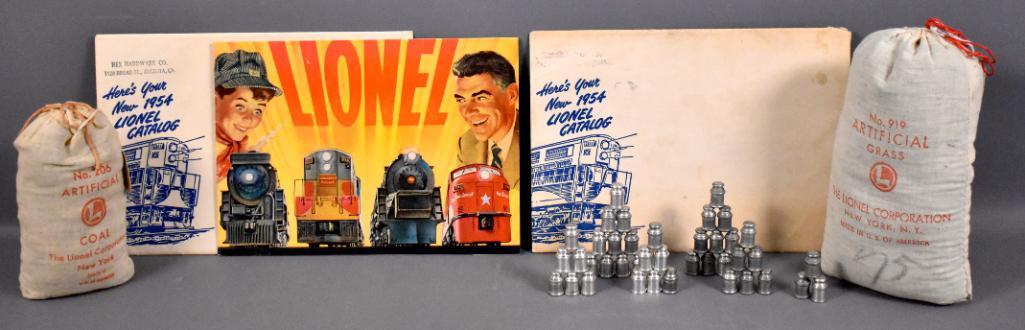 Lionel postwar O 1954 catalog 919 grass 206 coal and (1 of 4)