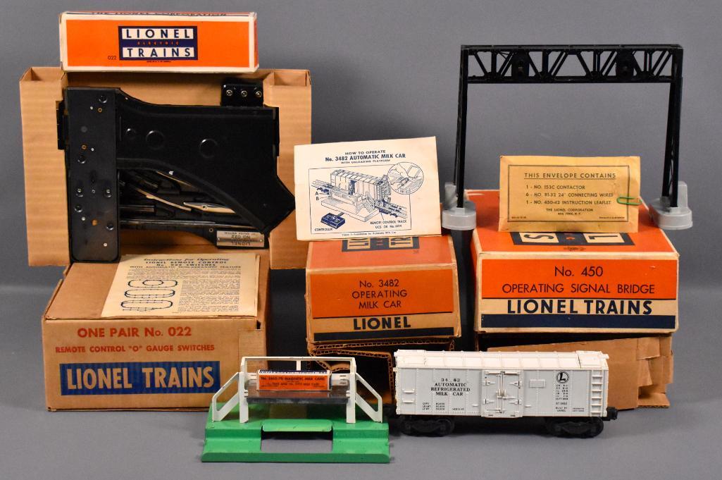 Lionel postwar O 3482 operating milk car, 450 signal (1 of 7)