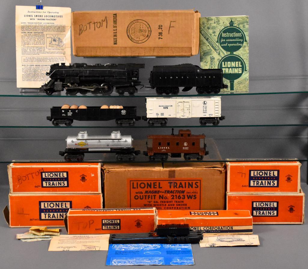 Lionel postwar O 2163WS steam freight set in original (1 of 14)
