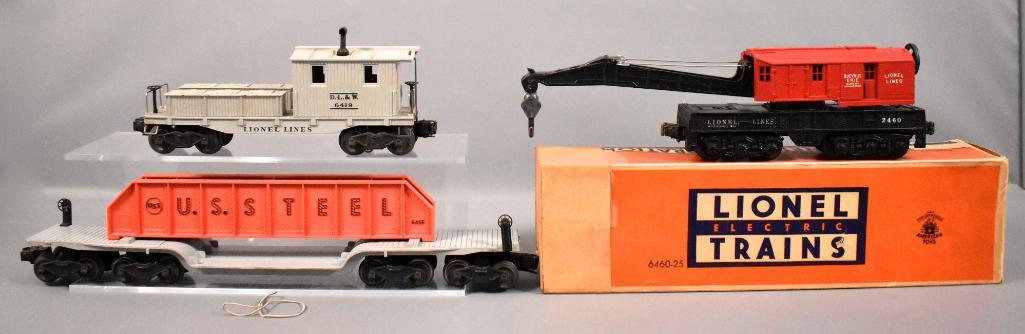 Three Lionel postwar O rolling stock with one original (1 of 7)
