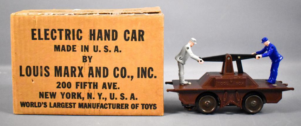 Marx O gauge 2002 electric hand car in original box (1 of 6)