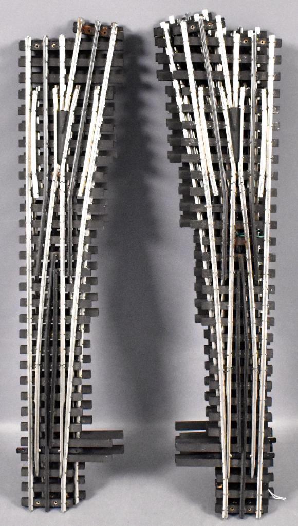 Six used Curtis Custom O gauge hi-rail switches with (1 of 3)