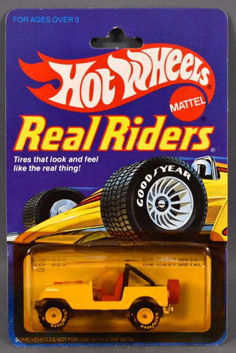 Vintage Hot Wheels Real Riders White Jeep Cj On