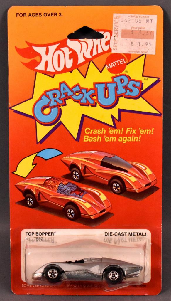Blackwall Hot Wheels Crack Ups Top Bopper on sealed: Blackwall Hot Wheels Crack Ups Top Bopper on sealed blister card. Car is near mint to mint on partially sealed and squashed blister as seen in the photos