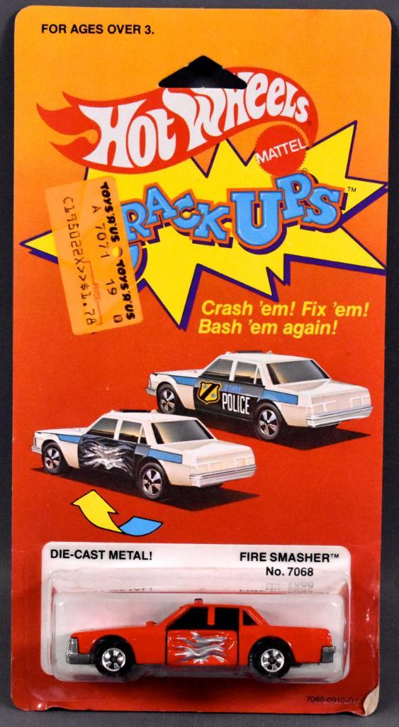 Blackwall Hot Wheels Crack Ups Fire Smasher on sealed: Blackwall Hot Wheels Crack Ups Fire Smasher on sealed blister card. Car is near mint to mint on sealed blister as seen in the photos