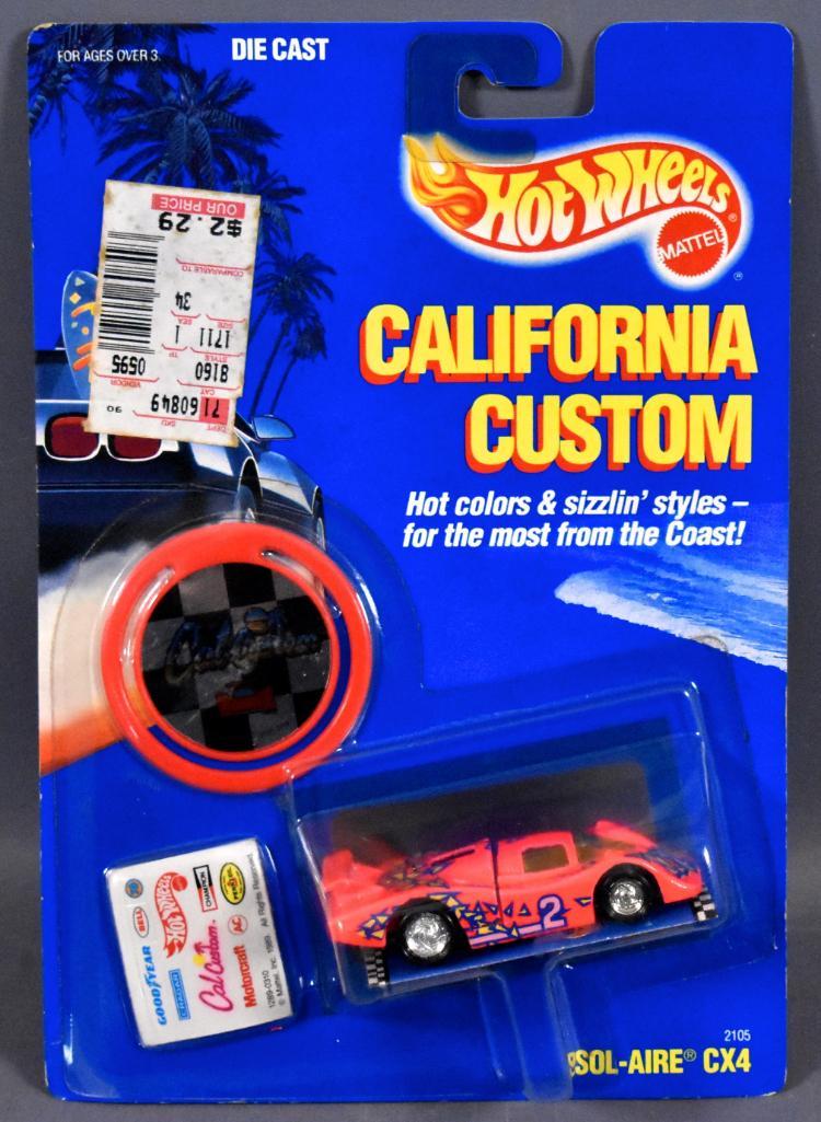 Hot Wheels California Custom Sol-Aire CX4 on sealed: Hot Wheels California Custom Sol-Aire CX4 on sealed blister card. Car is near mint to mint on an excellent blister card.