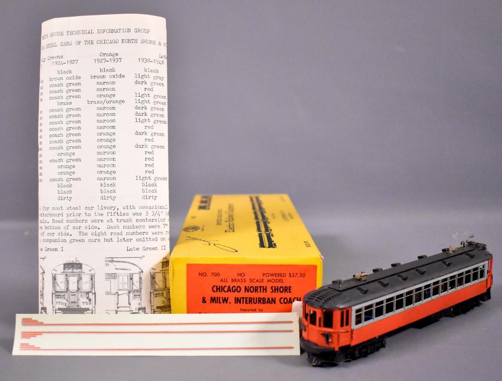 E. Suydam HO scale brass 700 Chicago North Shore & (1 of 12)