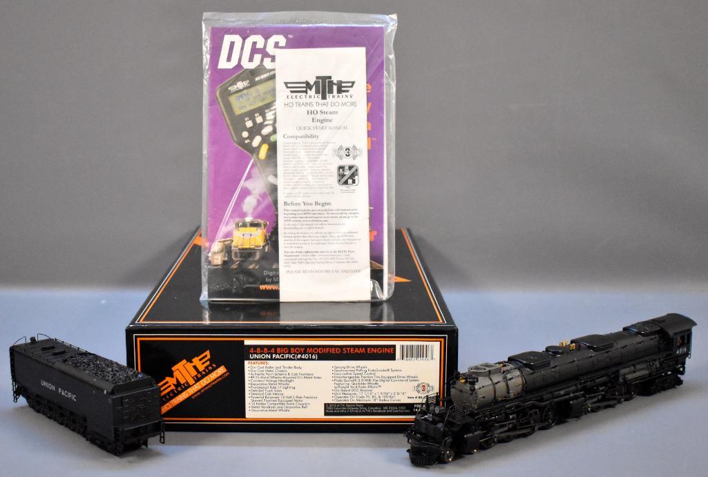 MTH HO scale Union Pacific 4-8-8-4 Big Boy steam: MTH HO scale Union Pacific 4-8-8-4 Big Boy steam locomotive in original box. Lot numbers 103-111 are being sold to raise funds for the completion of the 15-year boiler rebuild of the Spokane Portland