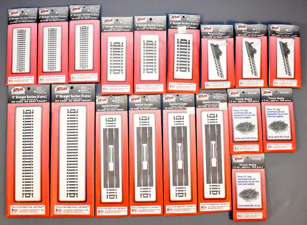 Group of mixed Atlas HO scale code 100 nickel silver (1 of 4)