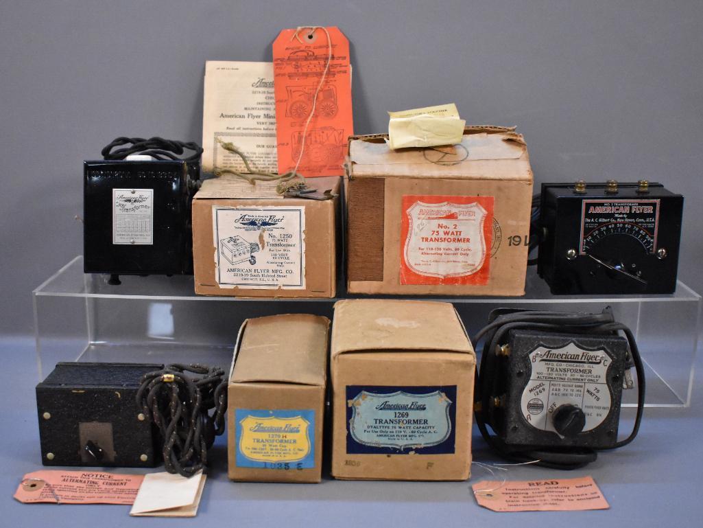 Four exceptional American Flyer prewar transformers in (1 of 5)