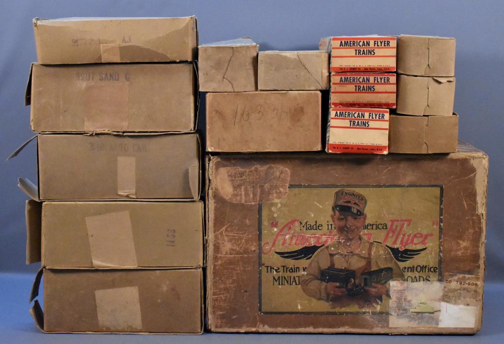 Group of American Flyer prewar O empty boxes (1 of 5)